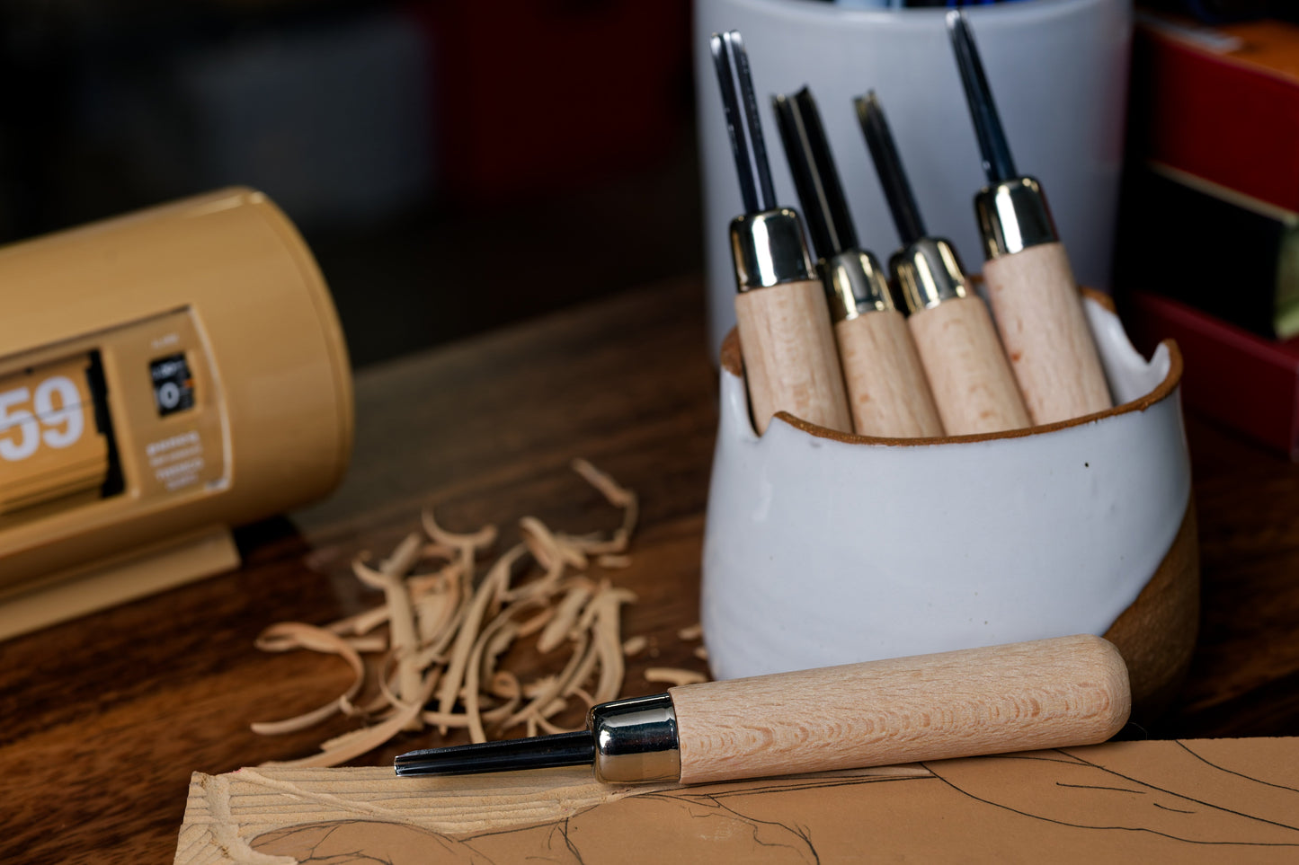 Artisan Linocut Tools, Set of 5