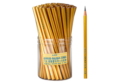 Calligraphy Pencil, 4B, Gold (POP Pack of 60)