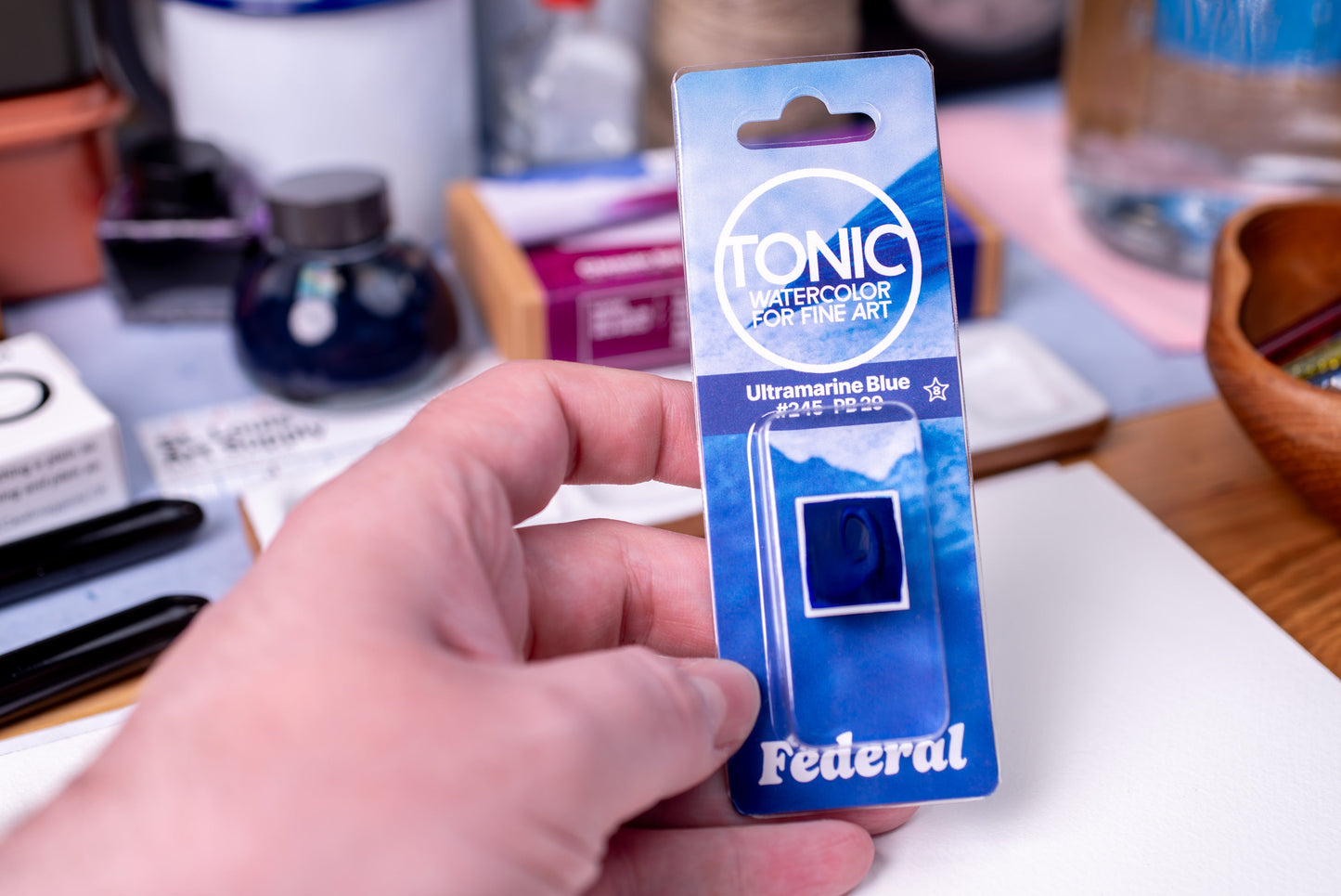Tonic Watercolor Half Pans, #275 Ultramarine Purple