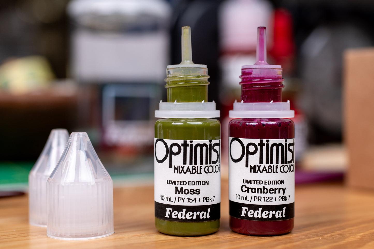 Optimist Limited Edition: Cranberry + Moss, Set of 2