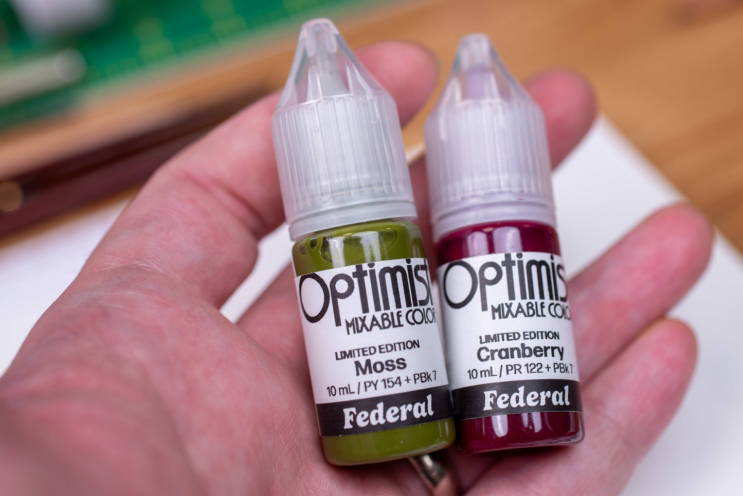 Optimist Limited Edition: Cranberry + Moss, Set of 2