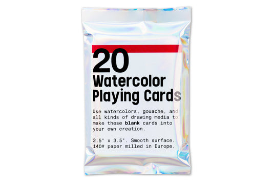 Watercolor Playing Cards, Pack of 20