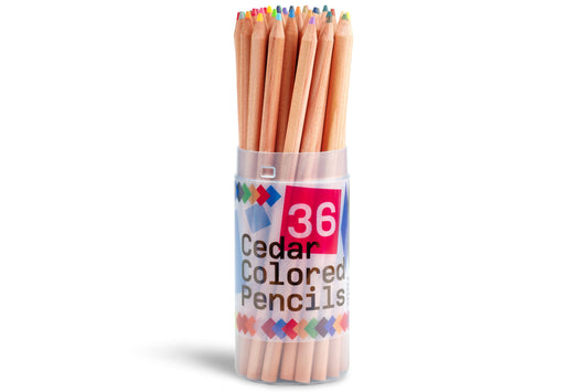 Cedar Colored Pencils, Set of 36