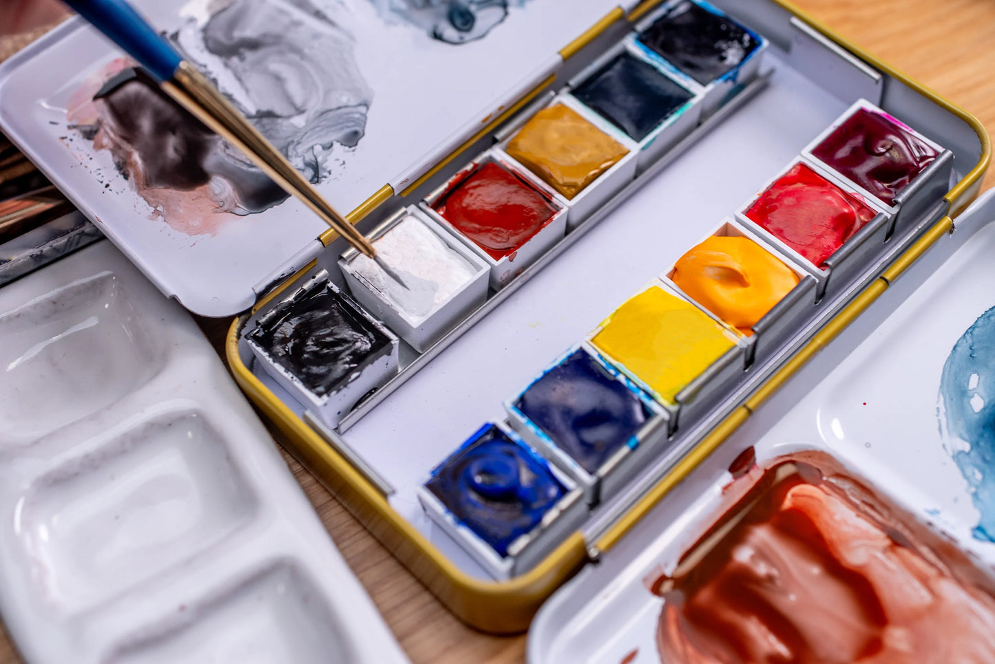 Tonic Watercolor Half Pans, #025 Pyrrole Orange