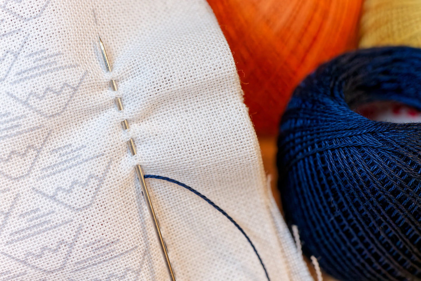 Olympus Thin Sashiko Thread, #208 Aqua