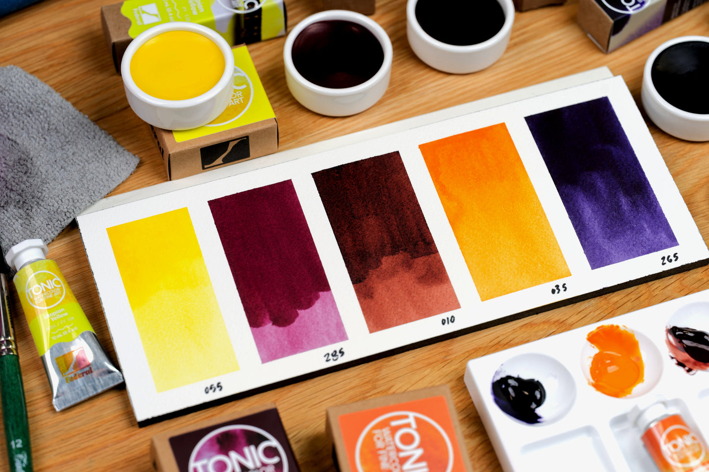 Tonic Watercolor, Porcelain Pan, #285 Quinacridone Violet