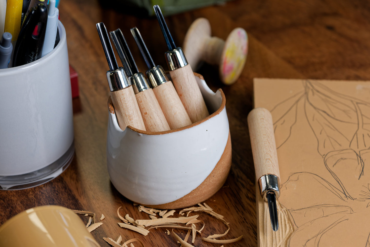 Artisan Linocut Tools, Set of 5