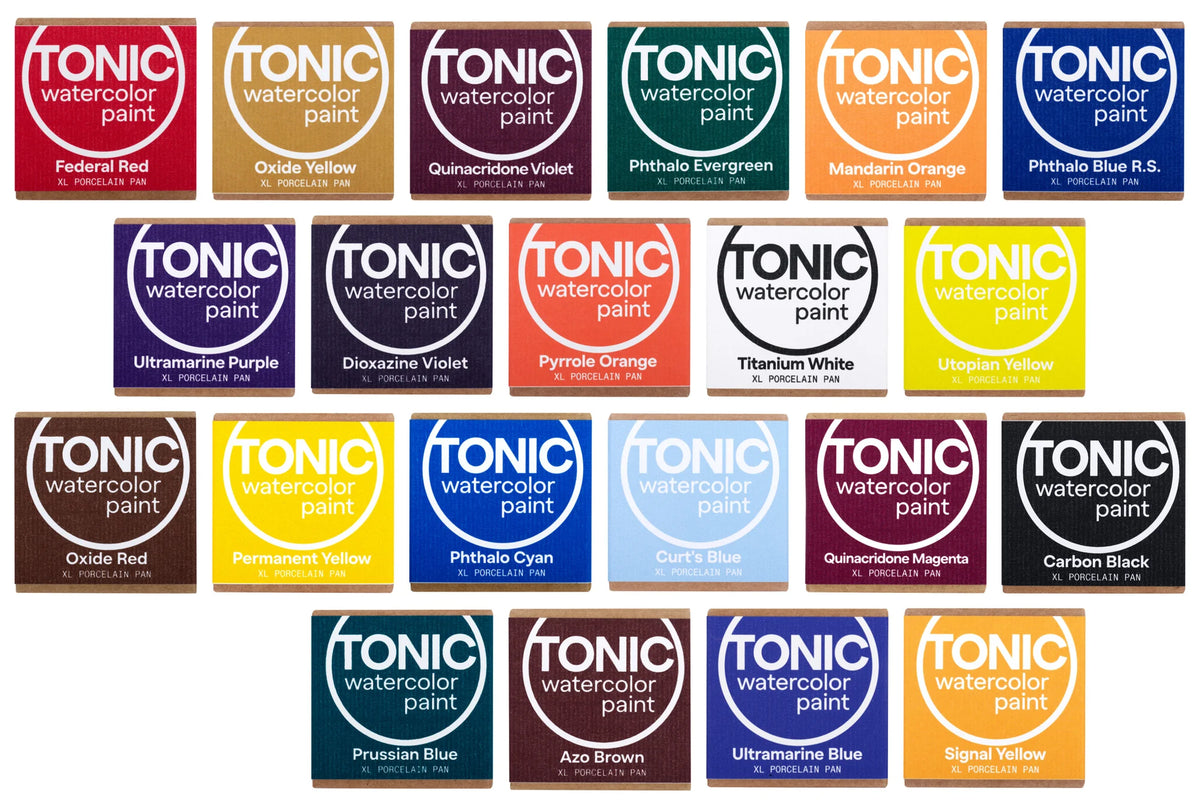 Tonic Watercolor Porcelain Pan Retail Bundle