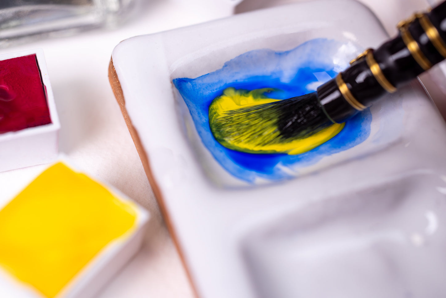 Tonic Watercolor Half Pans, #043 Oxide Yellow