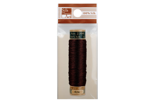Silk Art Thread, #024 Chocolate Brown