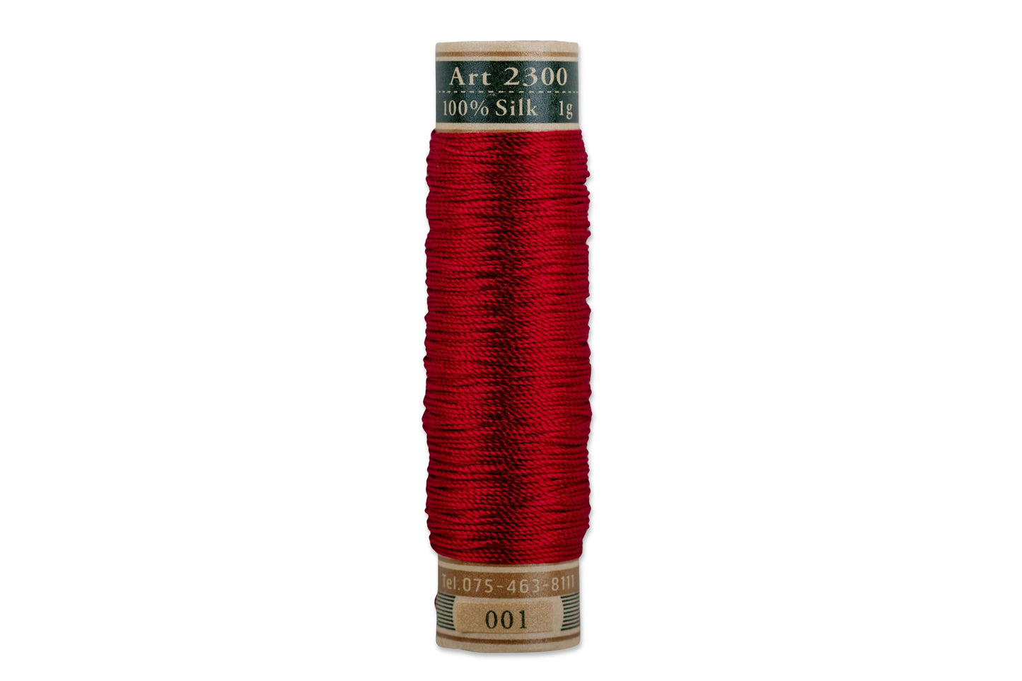 Silk Art Thread, #001 Dark Red