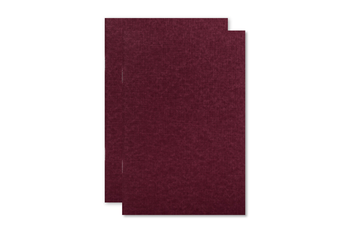 Idea Notebooks, Set of Two, Wine/White (4" x 6")