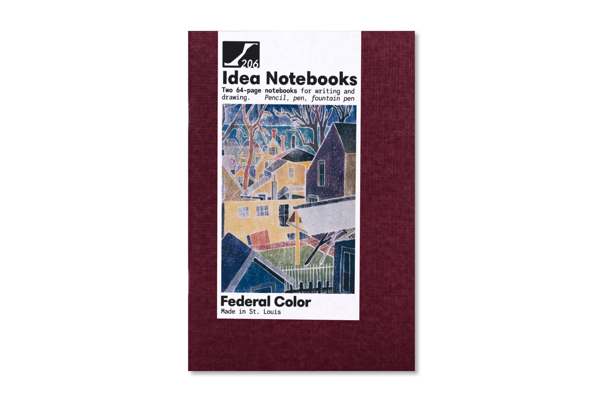 Idea Notebooks, Set of Two, Wine/White (4" x 6")