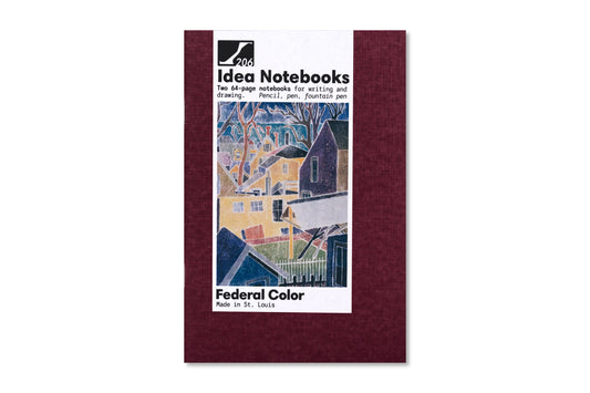 Idea Notebooks, Set of Two, Wine/White (4" x 6")