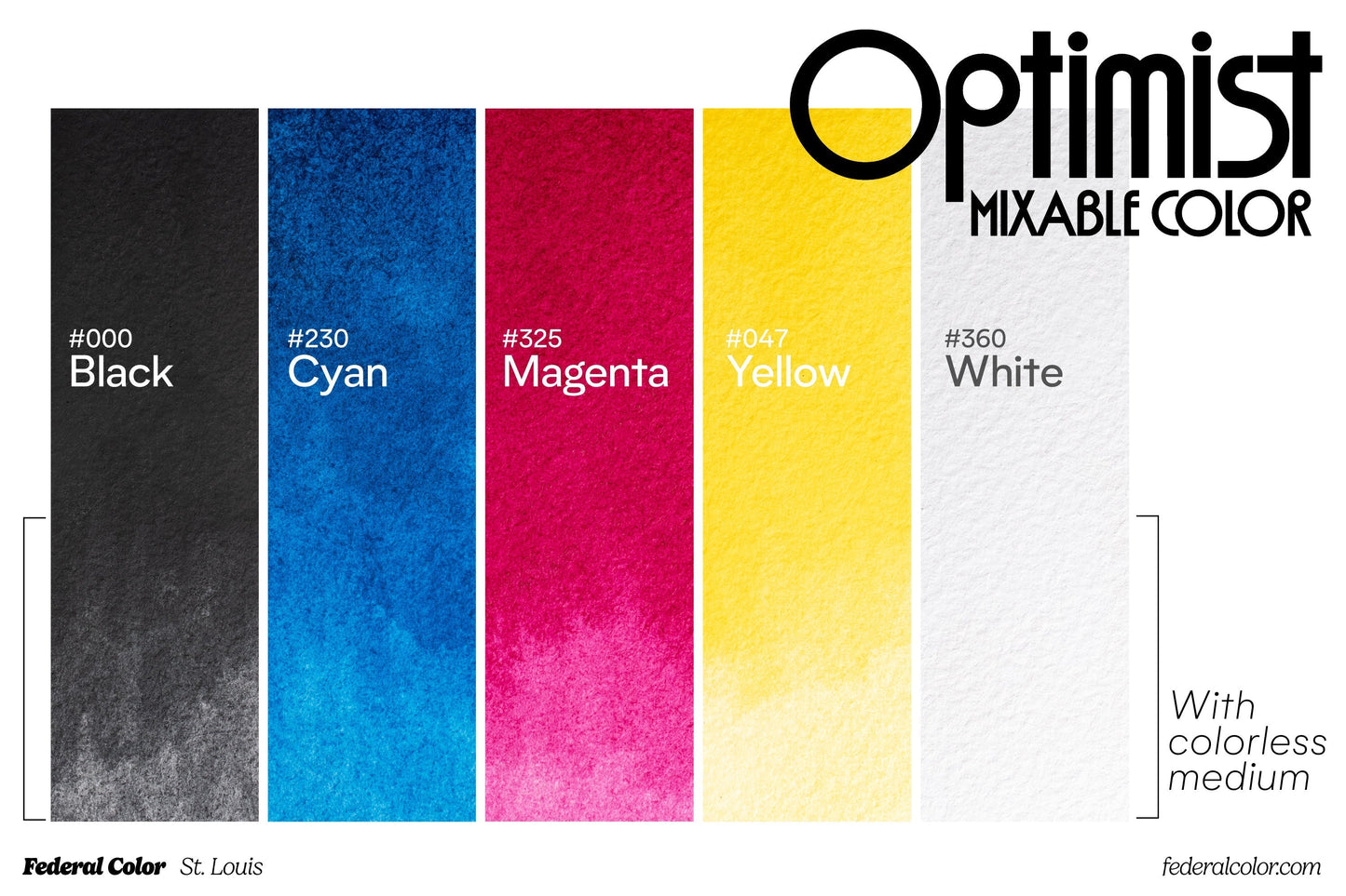 Optimist Mixable Color, CMYK+ Set of 6