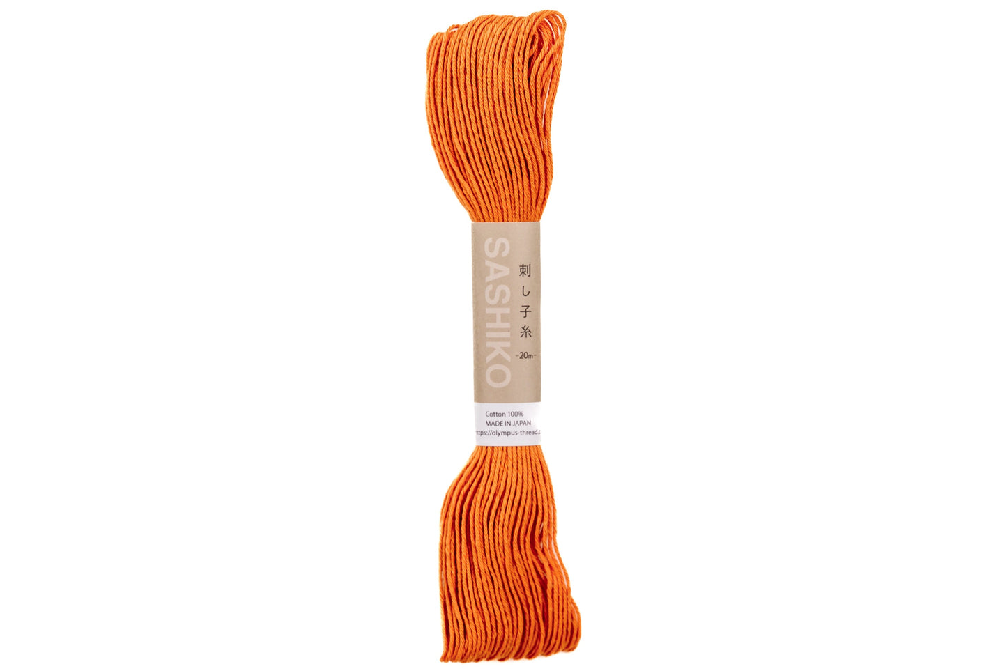 Olympus Cotton Sashiko Thread, #04 Carrot Orange