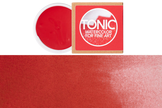 Tonic Watercolor, Porcelain Pan, #002 Federal Red