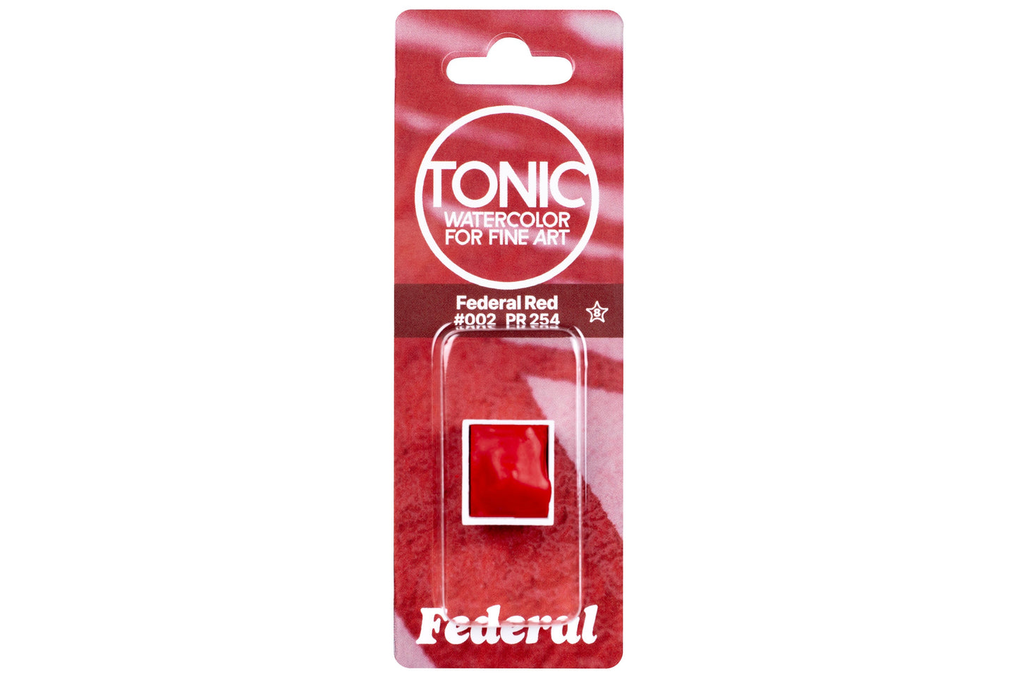 Tonic Watercolor Half Pans, #002 Federal Red