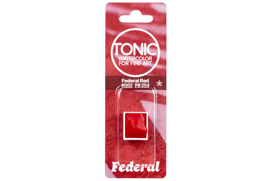 Tonic Watercolor Half Pans, #002 Federal Red