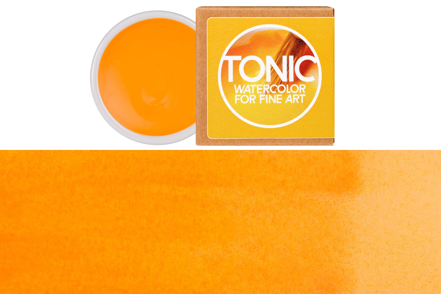 Tonic Watercolor, Porcelain Pan, #040 Signal Yellow