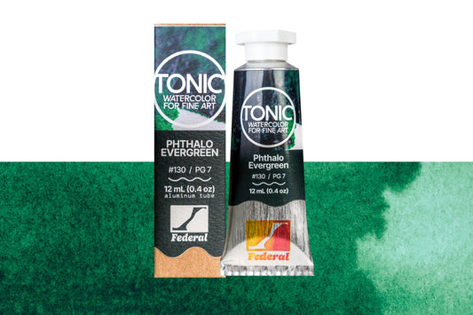 Tonic Watercolor, 12 mL Tube, #130 Phthalo Evergreen