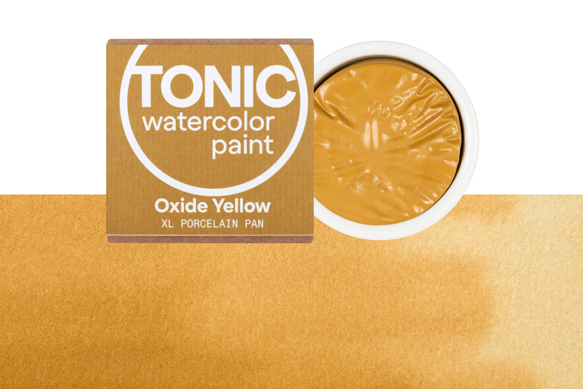Tonic Watercolor, Porcelain Pan, #043 Oxide Yellow