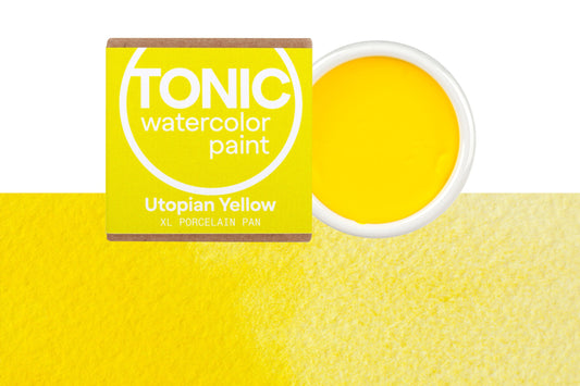 Tonic Watercolor, Porcelain Pan, #055 Utopian Yellow