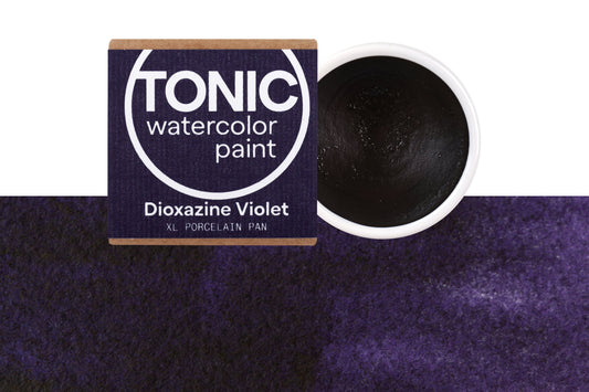 Tonic Watercolor, Porcelain Pan, #265 Dioxazine Violet