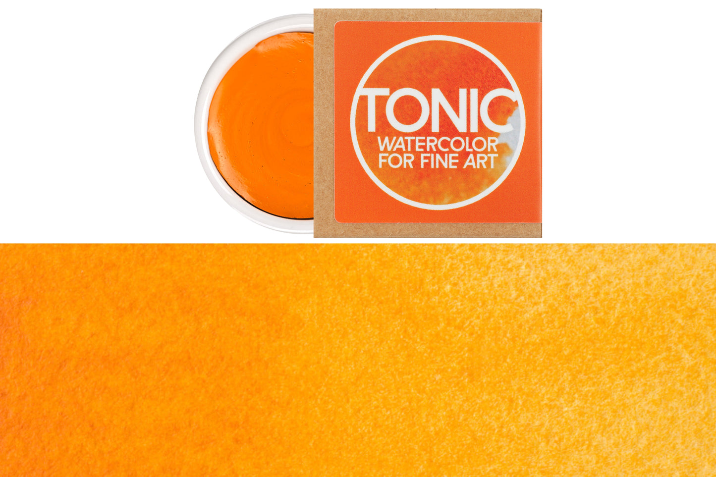 Tonic Watercolor, Porcelain Pan, #035 Mandarin Orange
