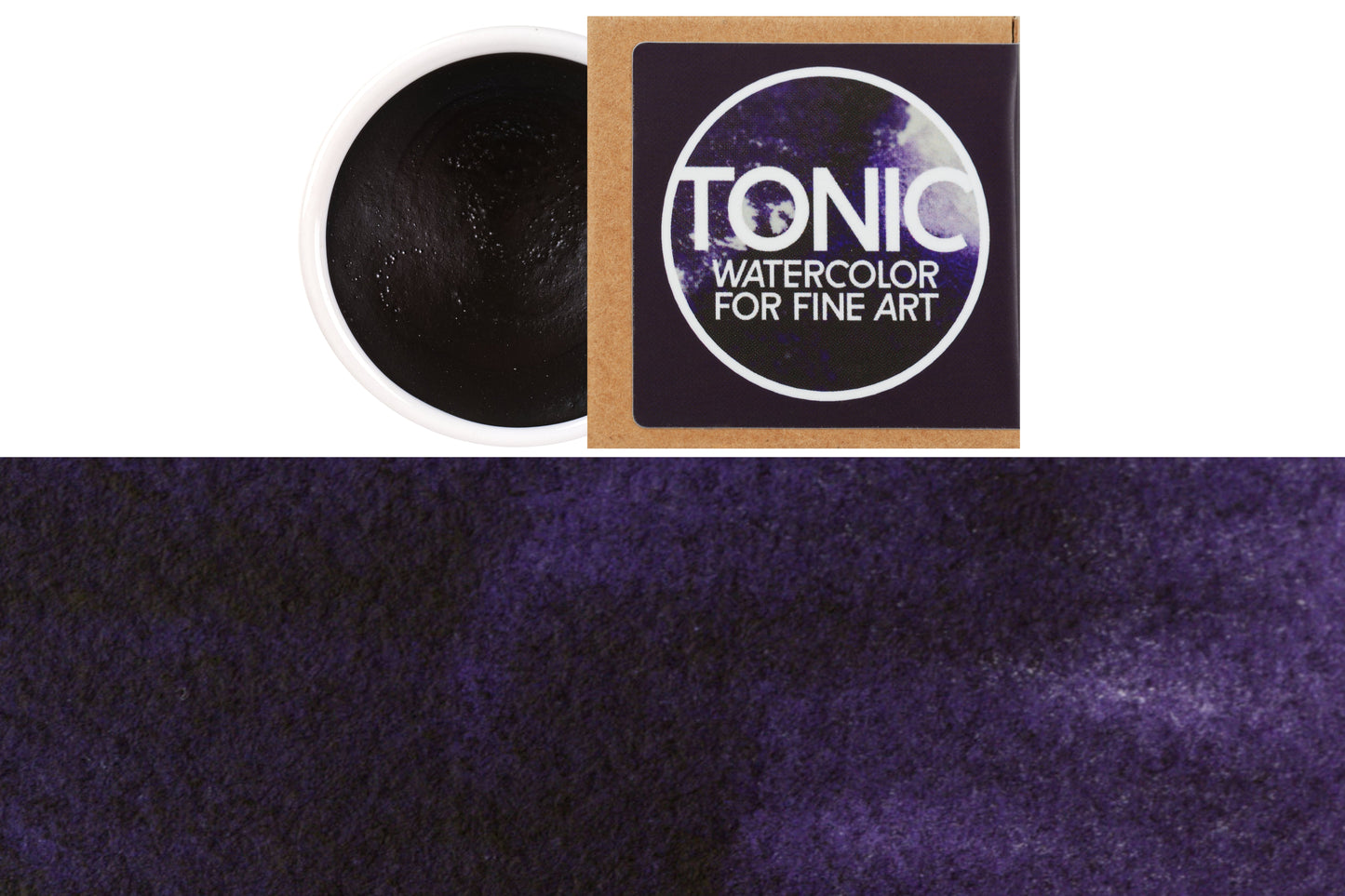 Tonic Watercolor, Porcelain Pan, #265 Dioxazine Violet