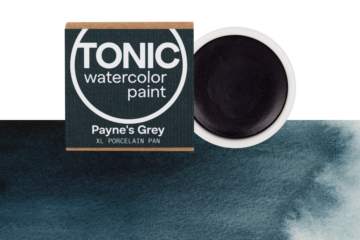 Tonic Watercolor, Porcelain Pan, #194 Payne's Grey